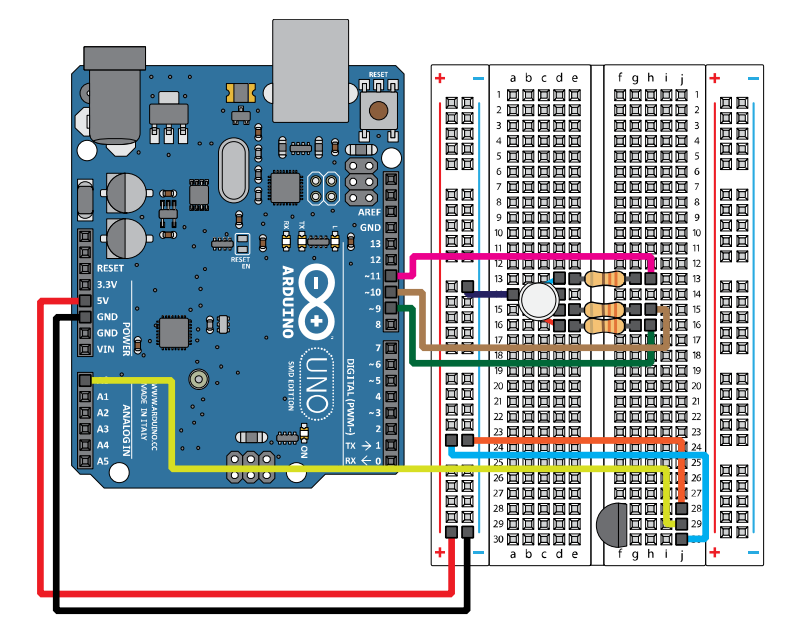 Circuit 07 - Temperature Sensor | Learn at CAROBOT